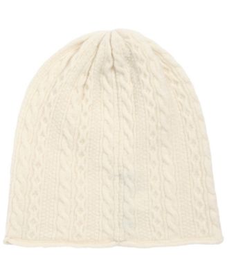 Mini Cable Knit Slouchy Hat