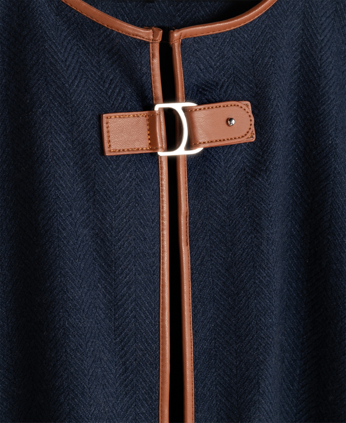 Lauren Ralph Lauren Ruana with Equestrian Buckle Wrap