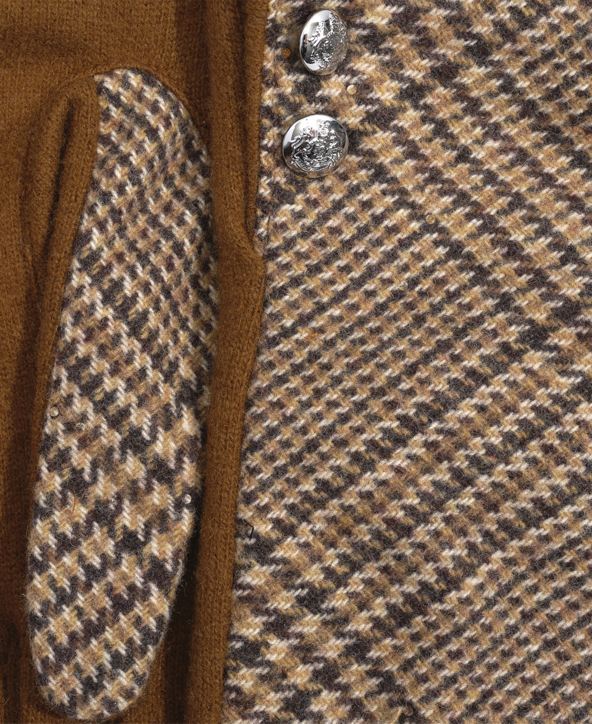 Ralph Lauren Two Button With Pattern Top Glove In Brown