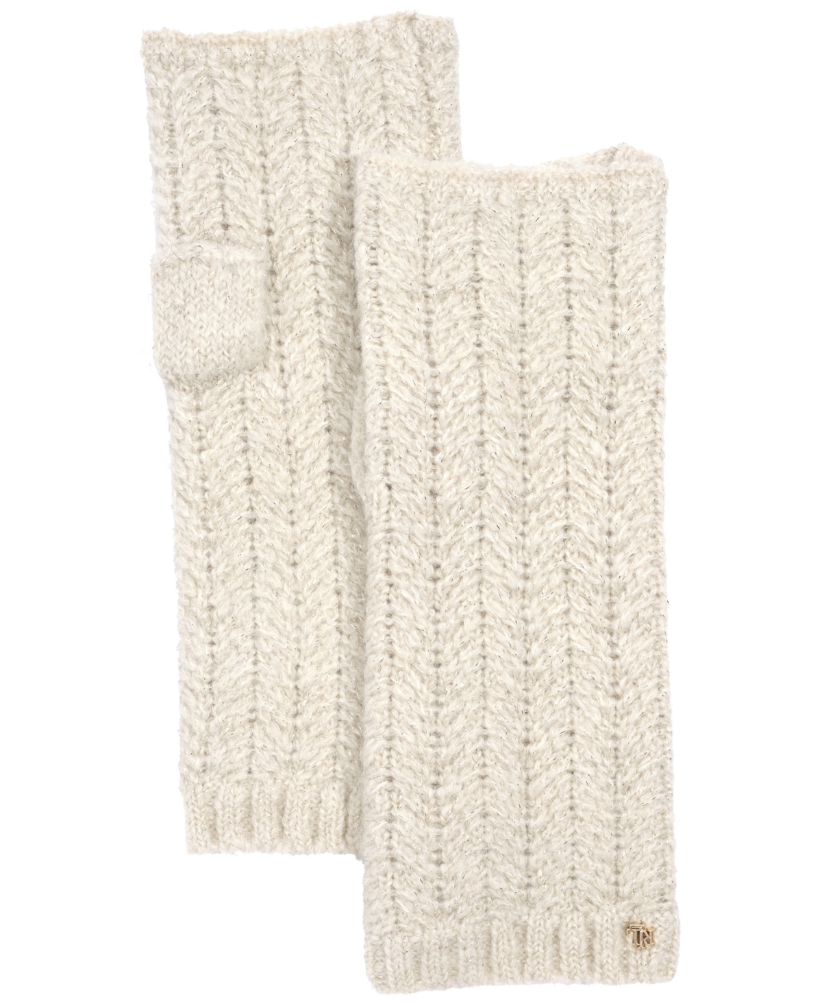 Lauren Ralph Lauren Metallic Herringbone Fingerless Glove
