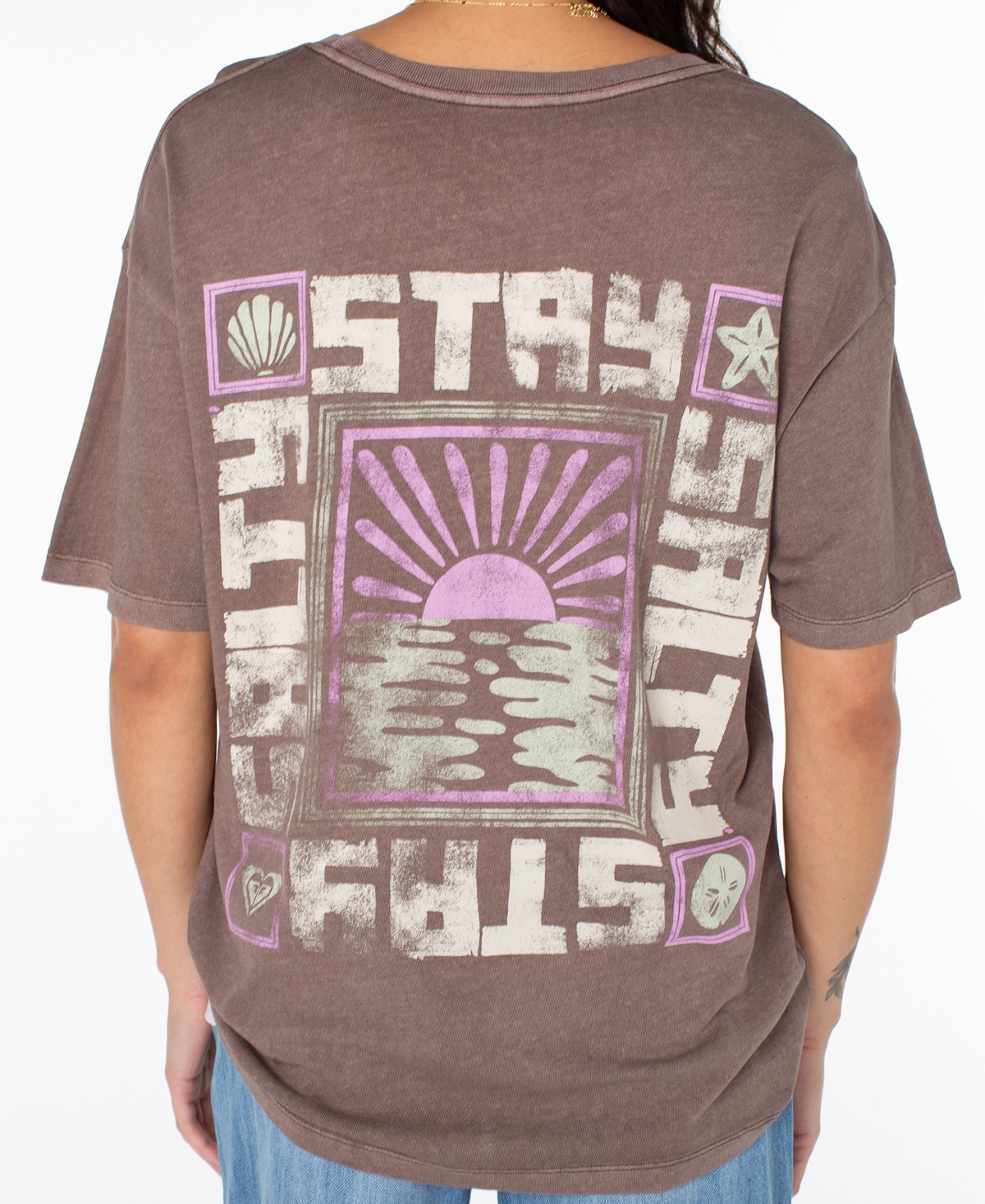 Roxy Women's Stay Salty Crewneck T-Shirt