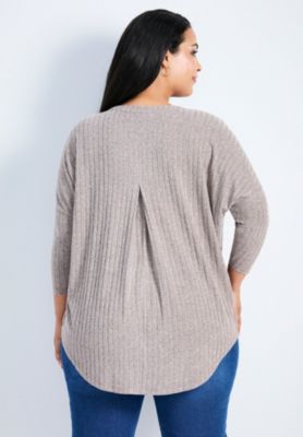 Women's Plus Size Kym Rib Hacci Tunic