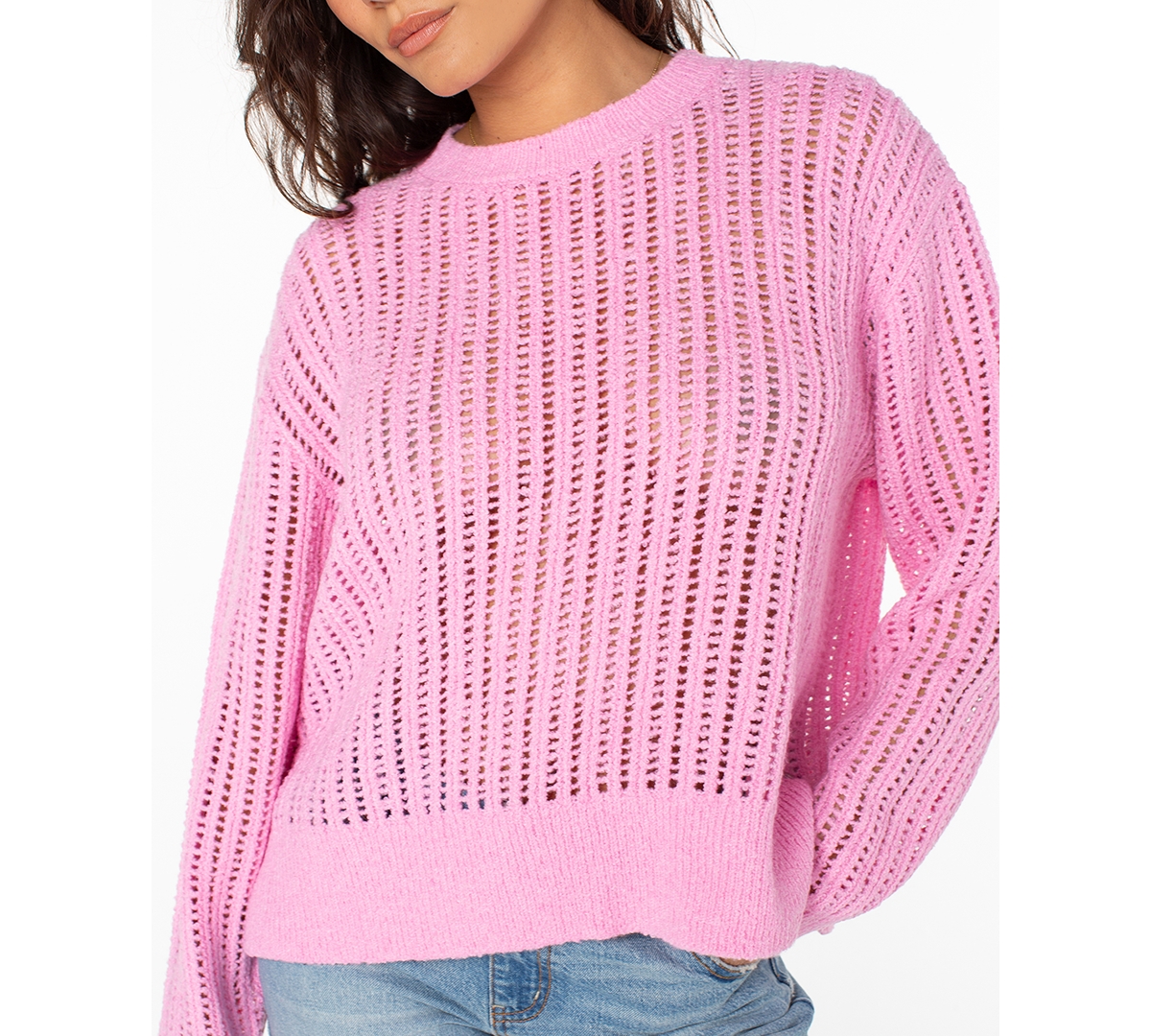 Roxy Flipside Sweater In Pink