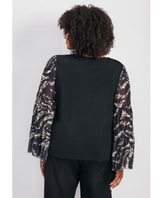 Women's Mylo Mesh Bell Sleeve Top