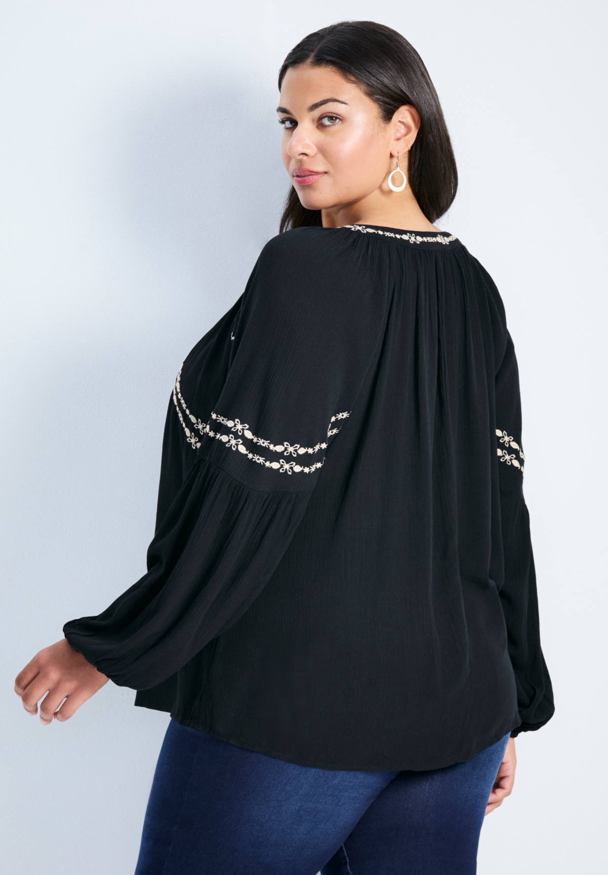 Avenue Women's Isabelle Embroidered Top