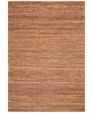 Closeout! D Style Natural Jute Eggplant 8' x 10' Area Rug