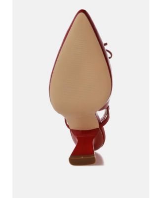 Womens Danvers Kitten Heel Pointy Slingbacks