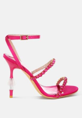 Womens Aragon Diamante Embellished Fantasy Heel