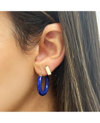 Polished Rope Knot Stud Earrings 14K Gold