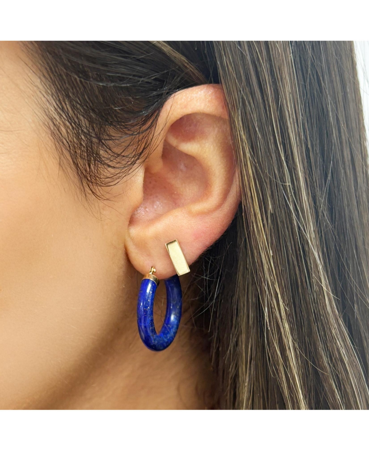 The Lovery Polished Rope Knot Stud Earrings 14K Gold