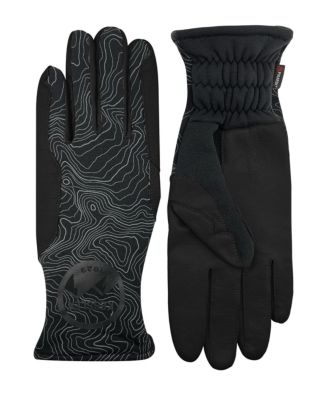 Style Mattila by - Casual Women`s Softshell Gloves with Leather Palm and Touchscreen Function