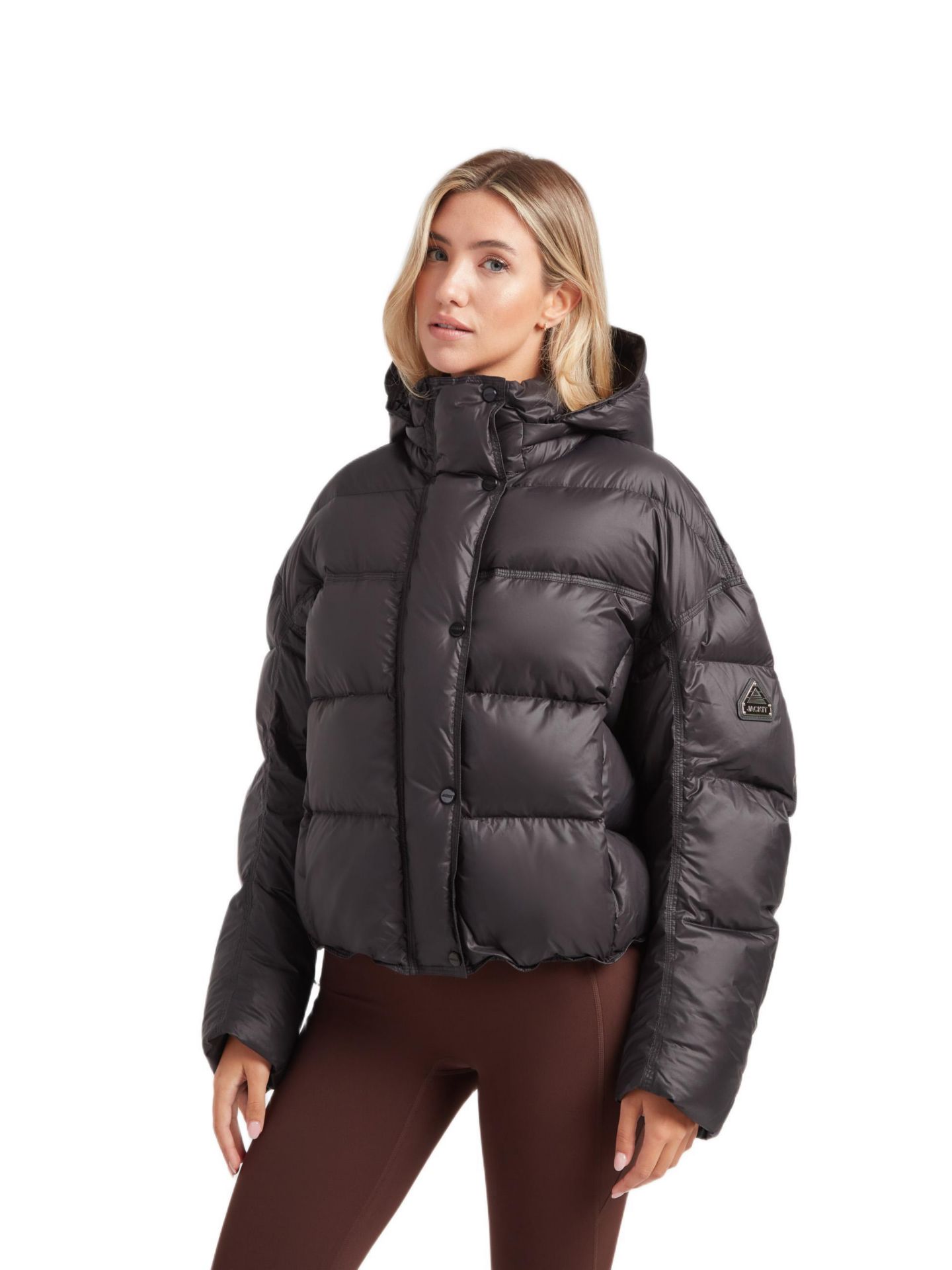 Женская куртка JACK1T Cloud Boss Hooded Puffer, цвет: Чёрный — фото 1