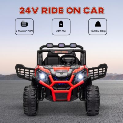 2 Seater 24V Electric Car for Kids with Remote Control,