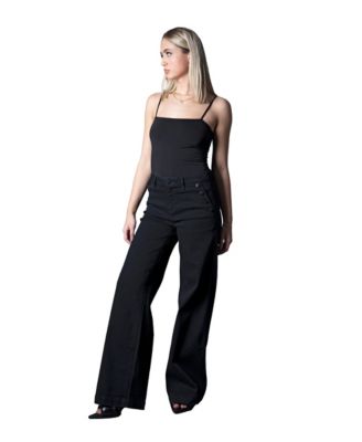 Women's Selena Mid Rise Wide Leg Jeans