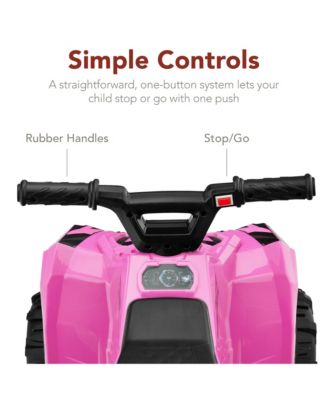 6V Kids Ride-On 4-Wheeler Quad ATV Car w/ 1.8mph Max Speed, Treaded Tires