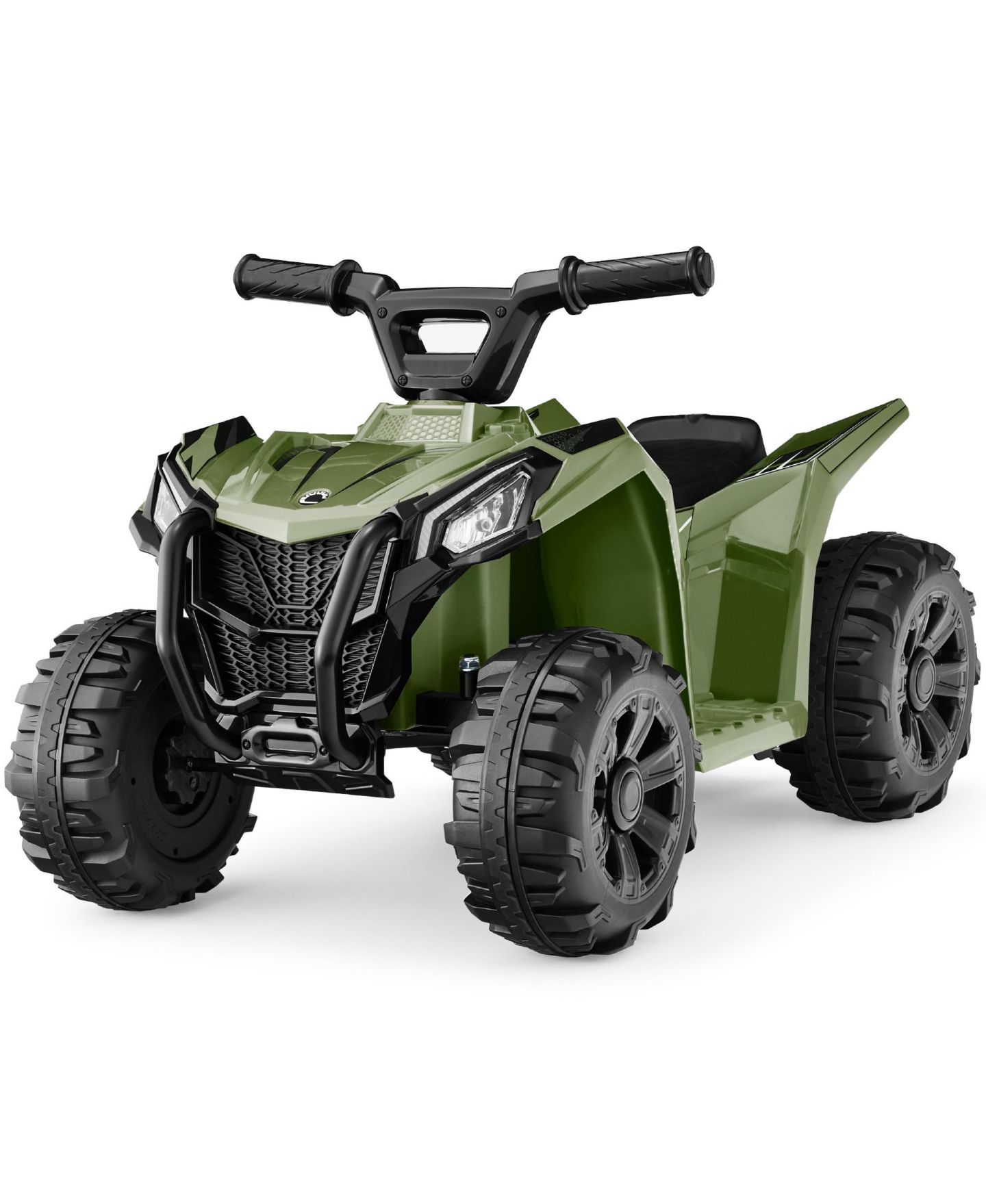 Детская игрушка Best Choice Products 6V Kids Ride-On Quad with Treaded Tires, 27"L x 17.5"W x 17.75"H, 44 lbs., Ages 1.5+, цвет: Армейский зелёный — фото 1