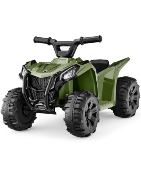 Детская игрушка Best Choice Products 6V Kids Ride-On Quad with Treaded Tires, 27"L x 17.5"W x 17.75"H, 44 lbs., Ages 1.5+, цвет: Армейский зелёный