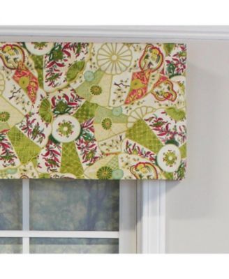 Selene Tailored 100% Cotton with Fully Lined 3" Rod Pocket Valnance for Windows 50" x 14" Multi