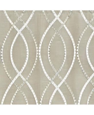 Fast Driver Cornice 3" Rod Pocket Window Valance 50" x 17" Pearl