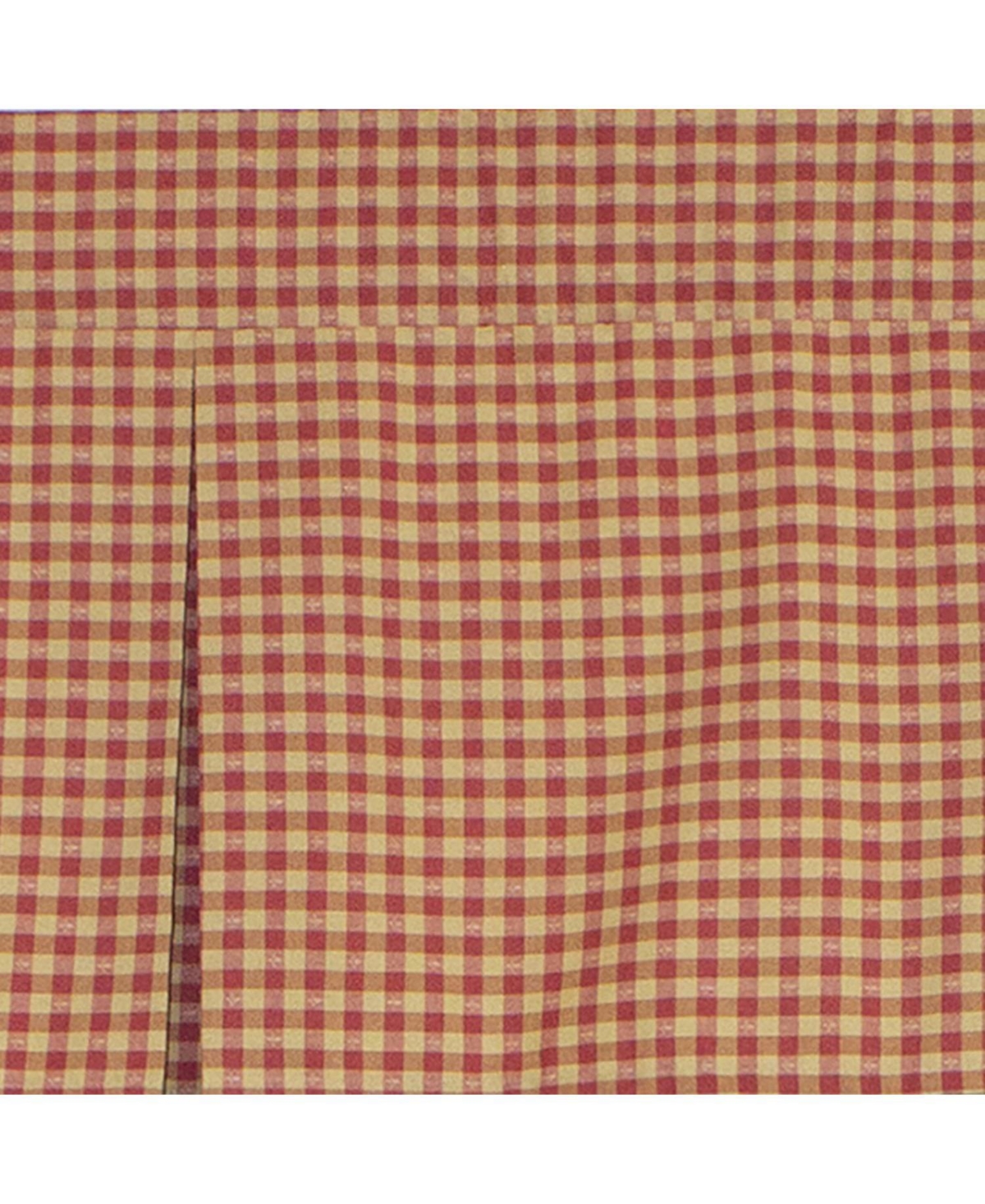 Rlf Home Le Fleur Pleated 100% Cotton with Fully Lined 3" Rod Pocket Valnance for Windows 42" x 15" Coral