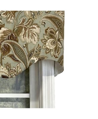 Valdosta Regal Style All Season 3" Rod Pocket Valance 50" x 17" Mist by RLF Home