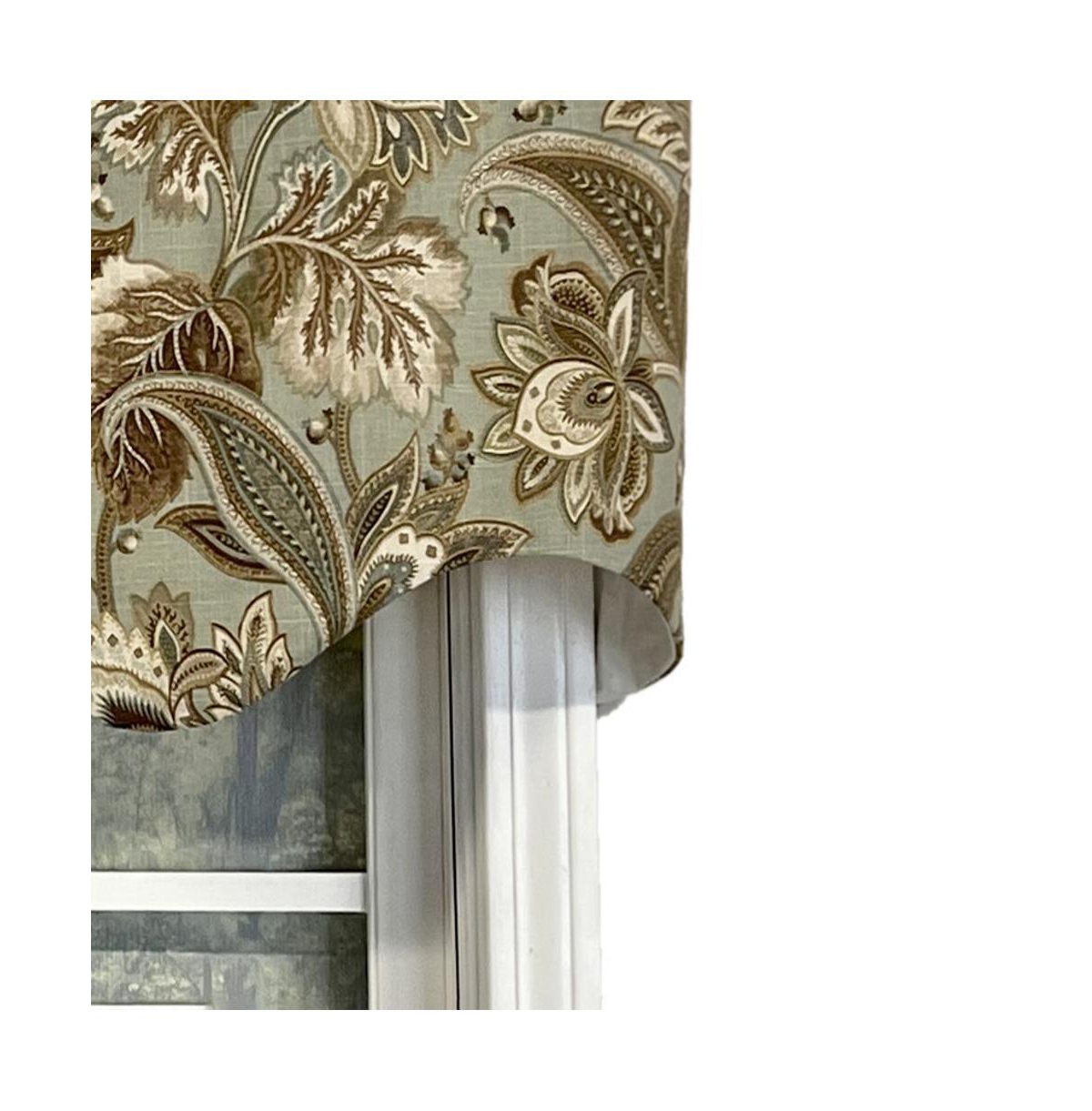 Valdosta Regal Style All Season 3" Rod Pocket Valance 50" x 17" Mist by Rlf Home