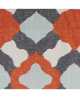 Twinkle Regal 100% Cotton with Fully Lined 3" Rod Pocket Valnance for Windows 50" x 17" Multi