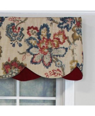 Silvia Petticoat 100% Cotton with Fully Lined 3" Rod Pocket Valnance for Windows 50" x 15" Walnut