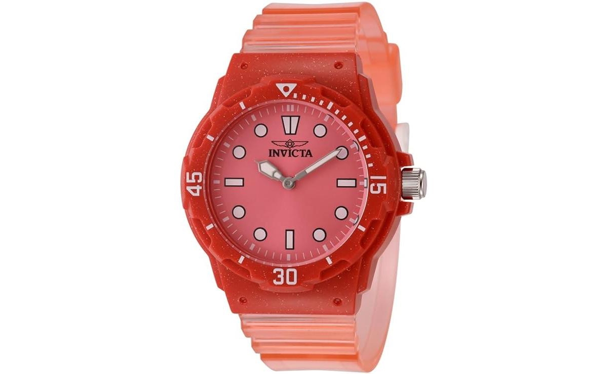 Invicta Women's 49210 Celestial Quartz 3 Hand Red Dial Watch