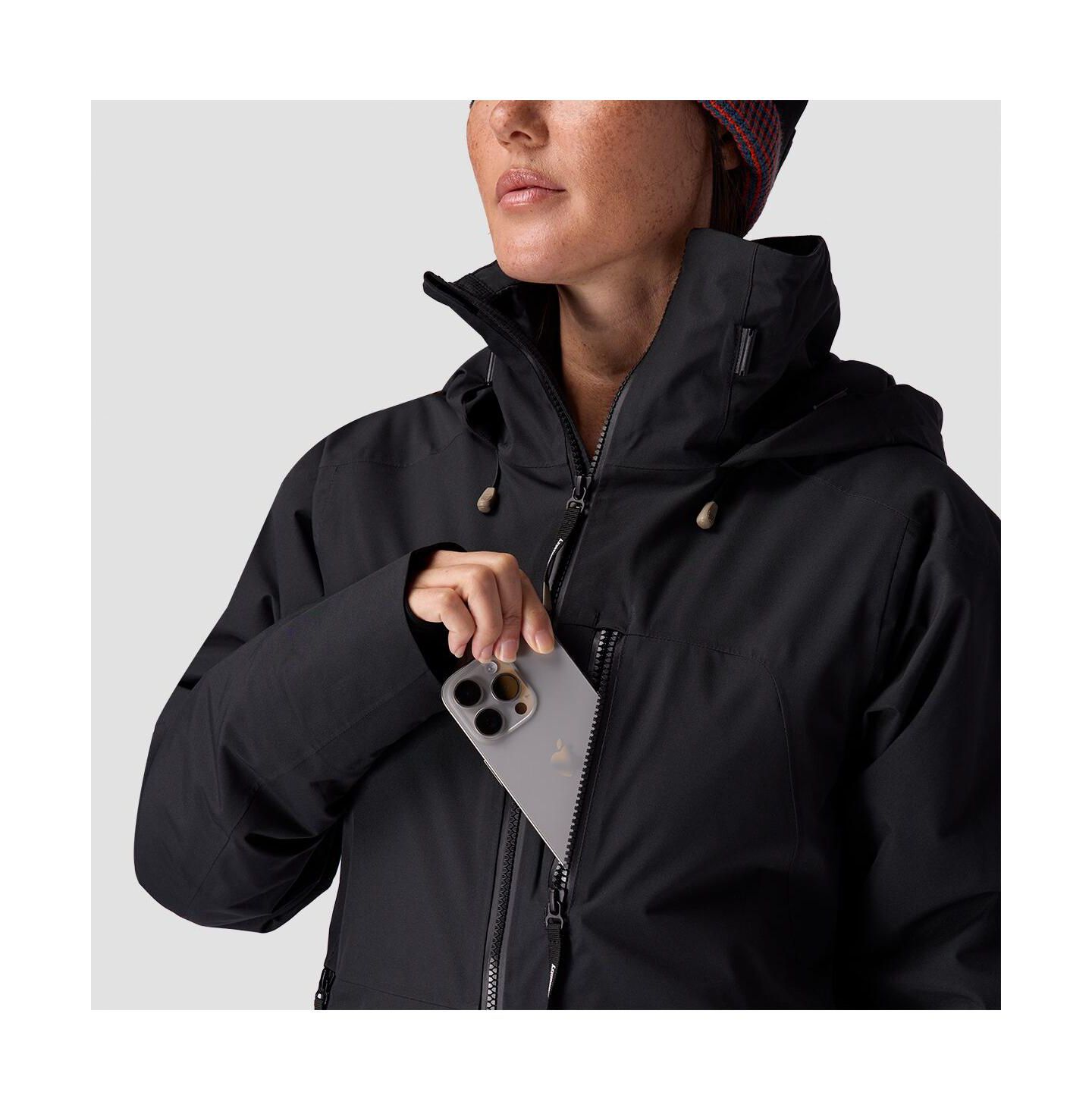 Женская куртка Backcountry CrestCruiser Insulated Jacket Insulated Ski and Snowboard Jackets, цвет: Чёрный — фото 8