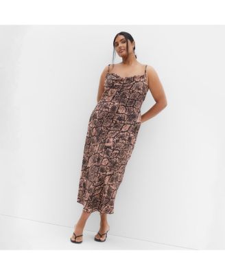 Plus Size Kyra Cowl Neck Dress