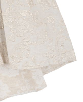 Girls' 7-16 Lurex Jacquard Sleeveless High-Low Dress