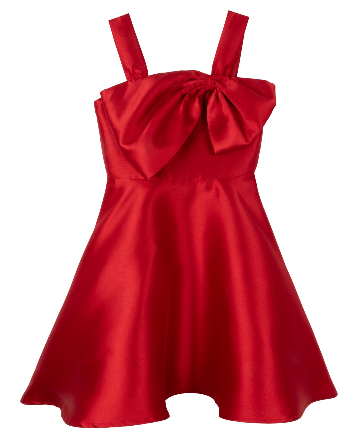 Rare Editions Girls 7-16 Asymmetrical Bow Sleeveless Mikado Dress