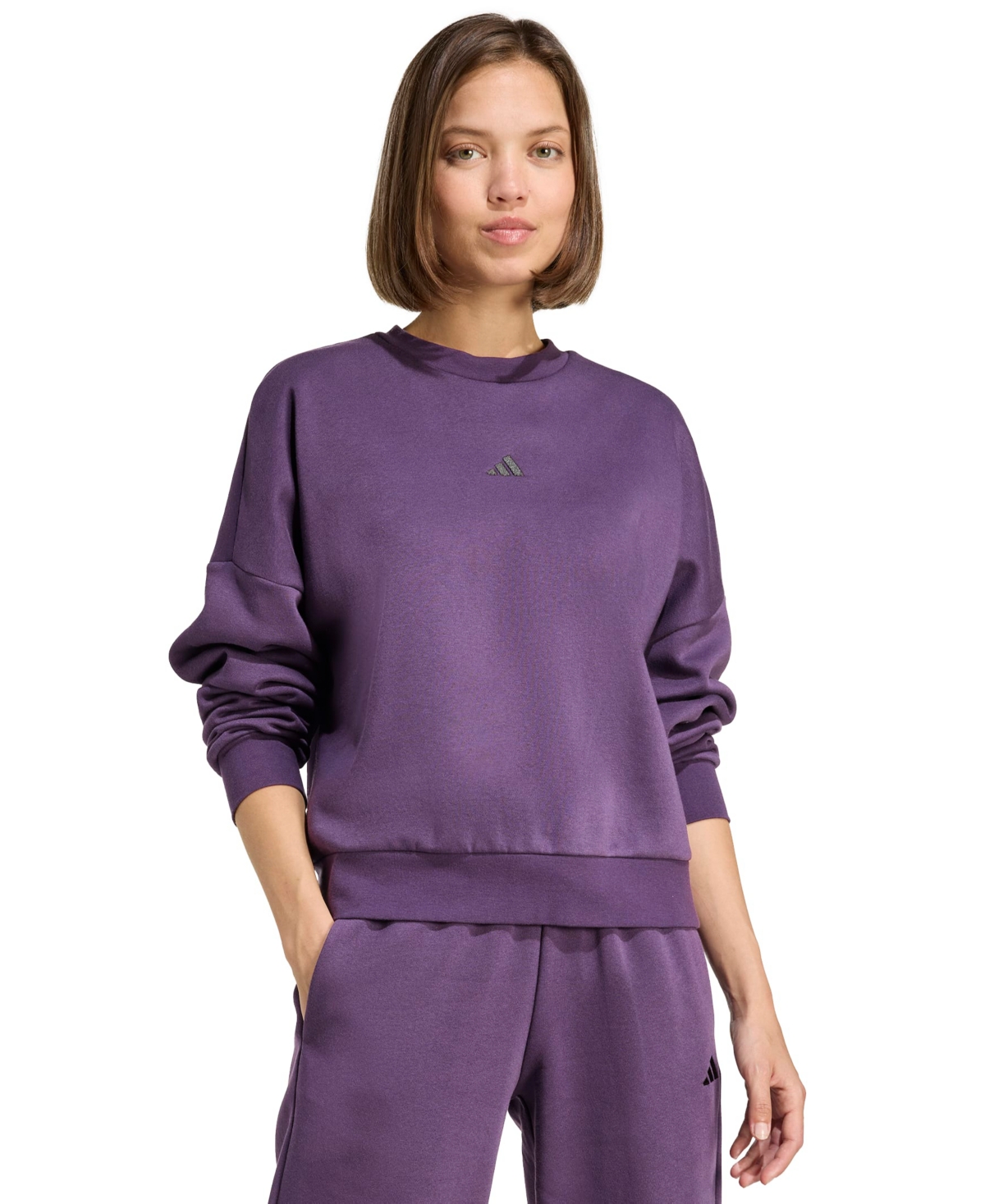 adidas Women's Essentials Crewneck Small-Logo Sweatshirt