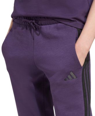 Women's Essentials Three Stripes Fleece Slim Pants