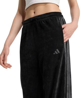 Women's House Of Tiro Velour Open Hem Pants