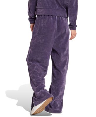 Women's House Of Tiro Velour Open Hem Pants