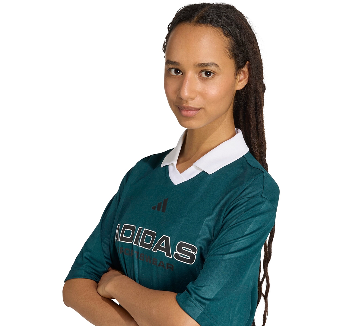 Adidas Originals Women's Tiro Q4 Pull Over T Shirt In Blue