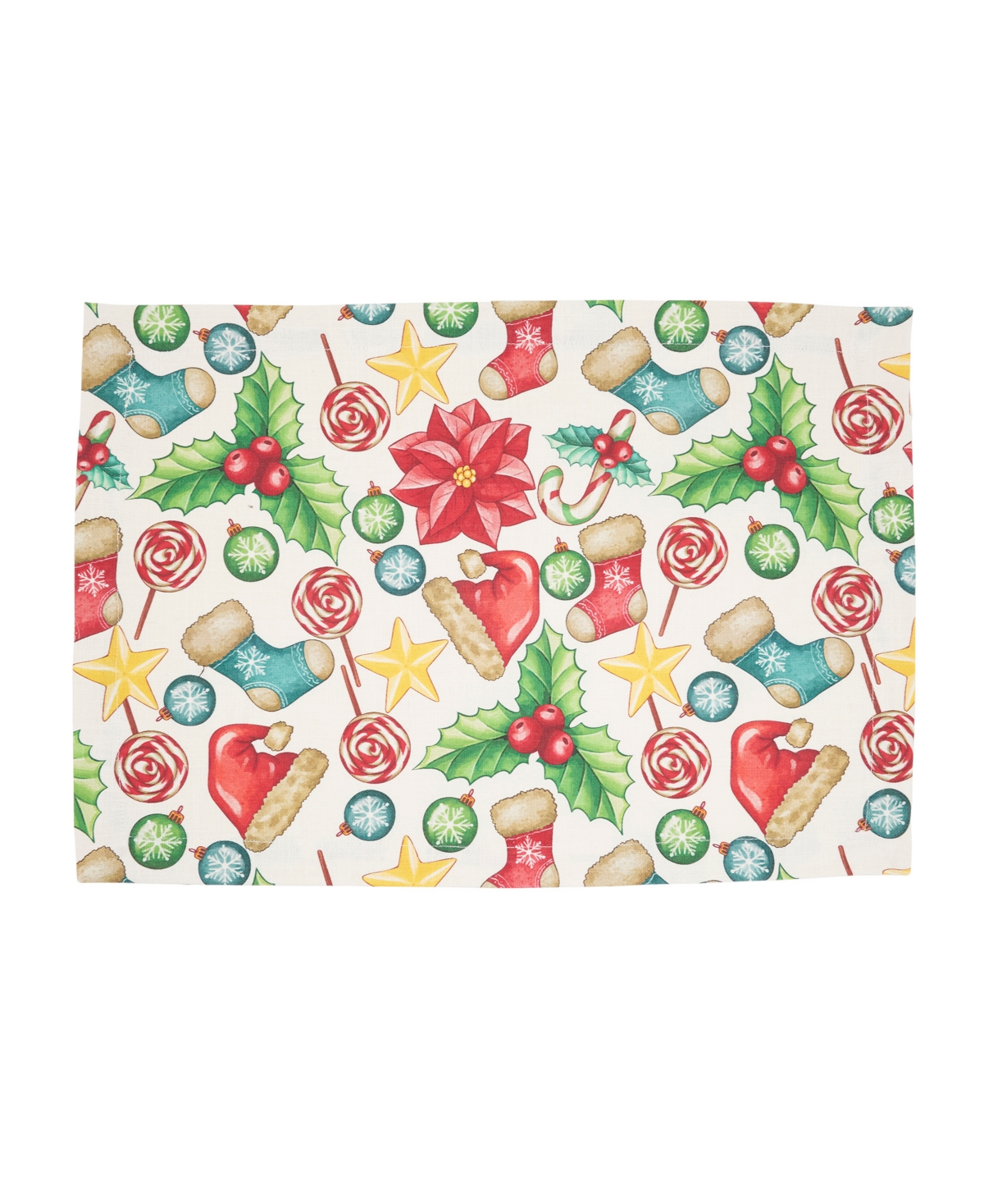 Saro Lifestyle Christmas Placemat, Set of 4