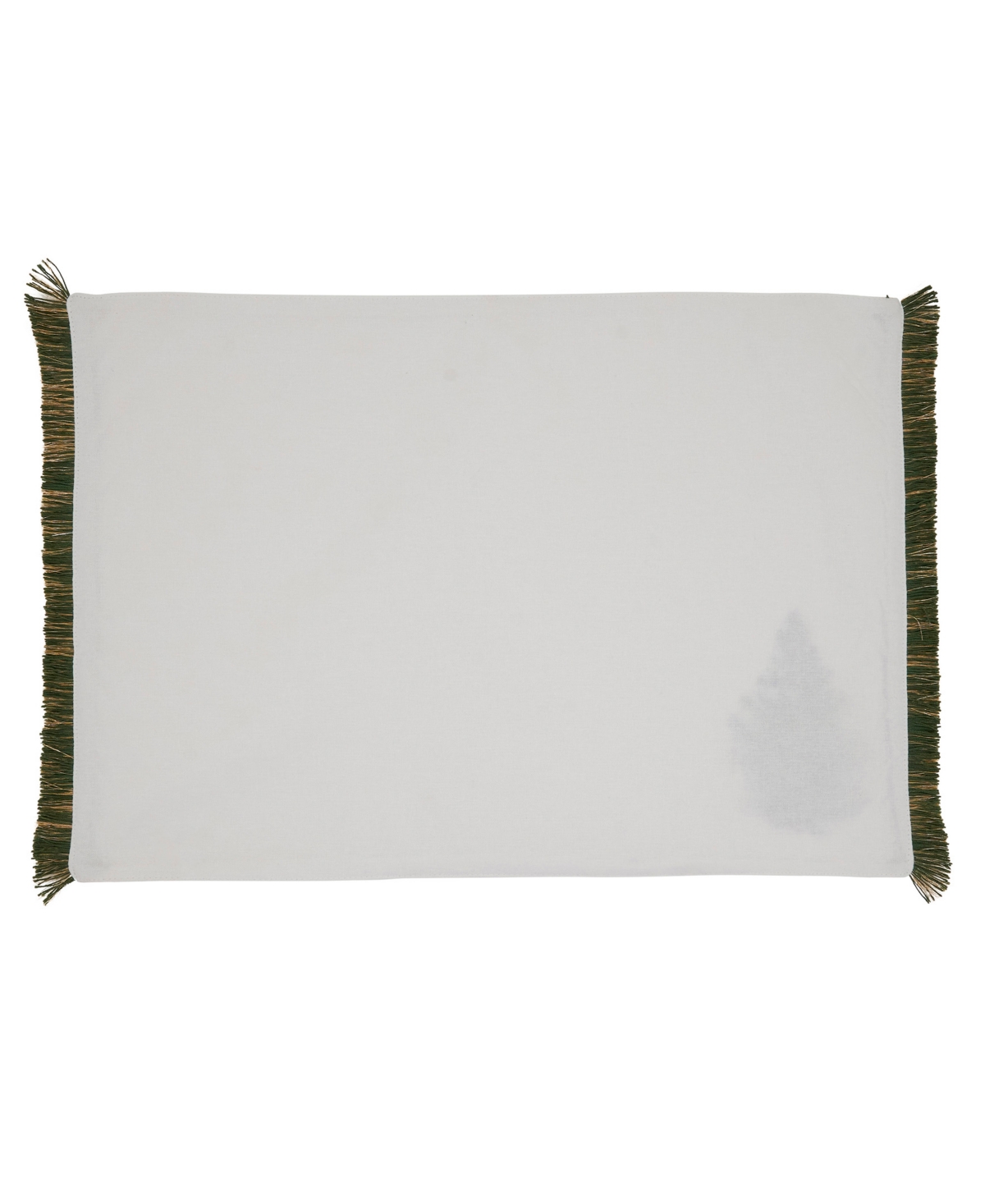 Saro Lifestyle Christmas Trees Placemat, Set Of 4 In White