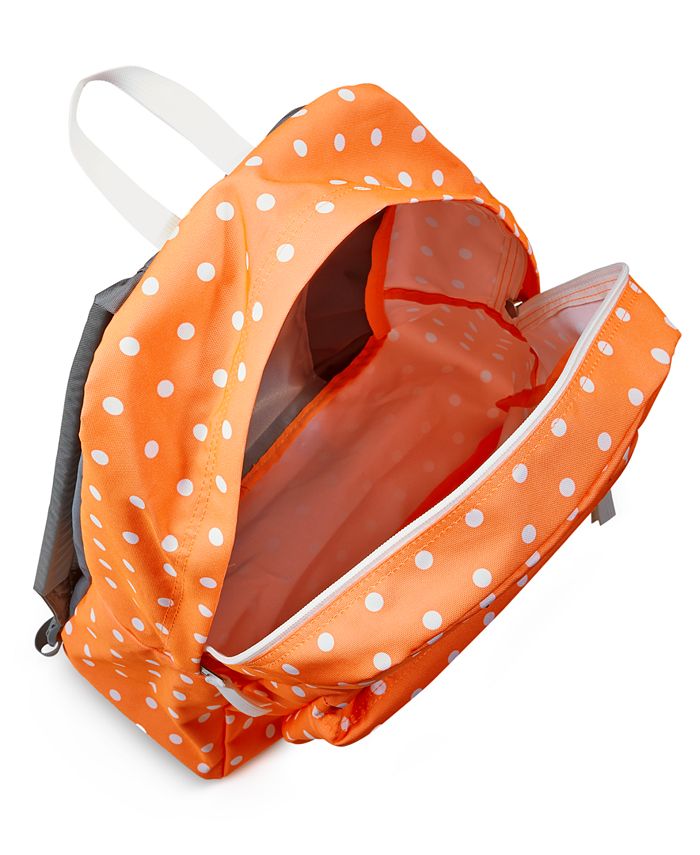 Jansport Superbreak Backpack in Tahitian Orange with White Dots Macy's