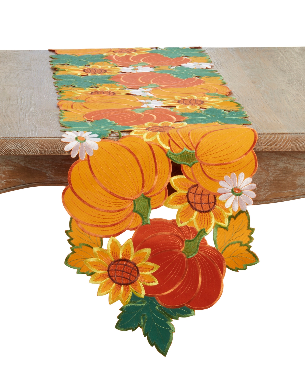 Saro Lifestyle Pumpkins Table Runner, 14" x 72"