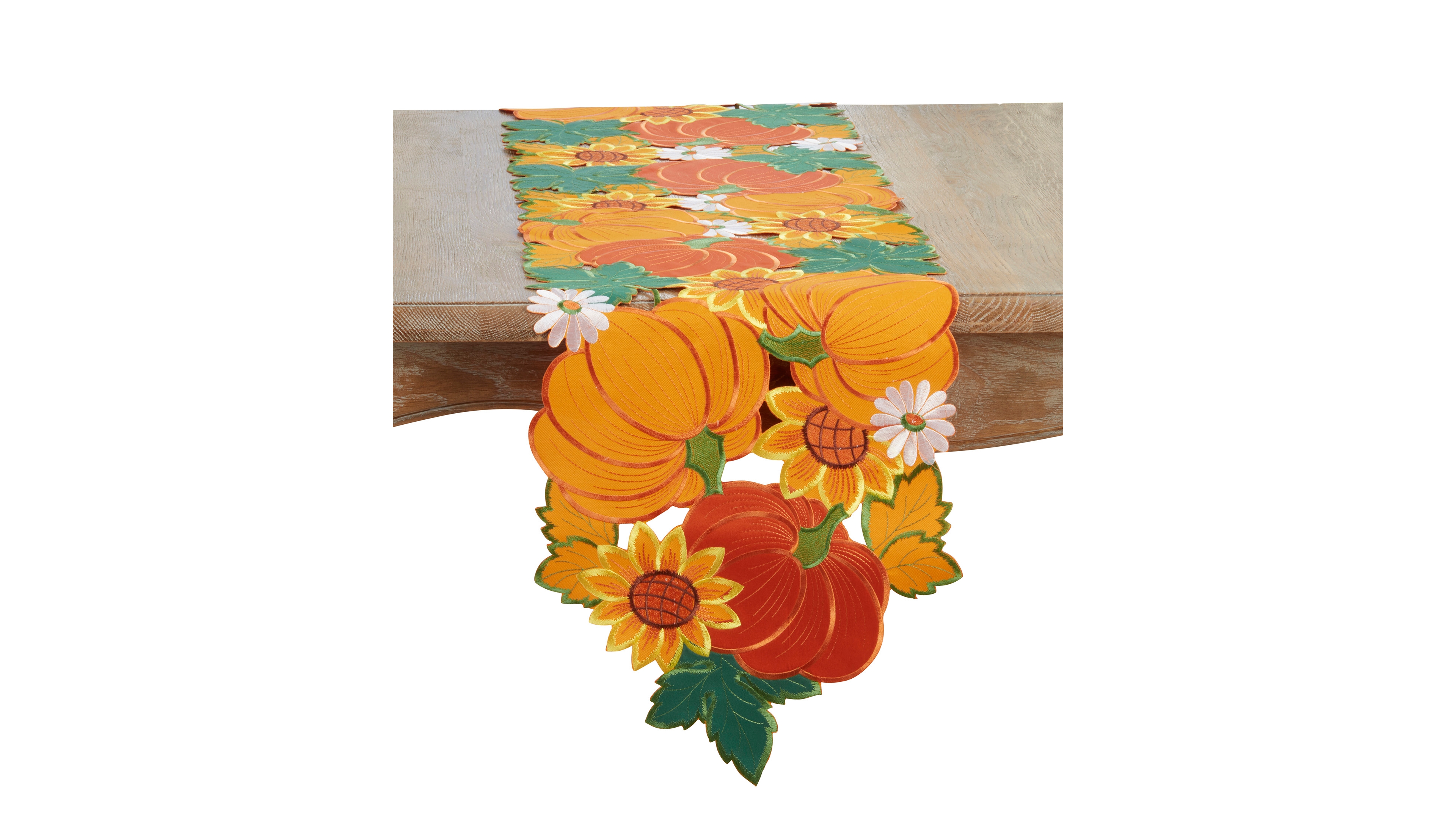 Saro Lifestyle Pumpkins Table Runner, 14" x 72"