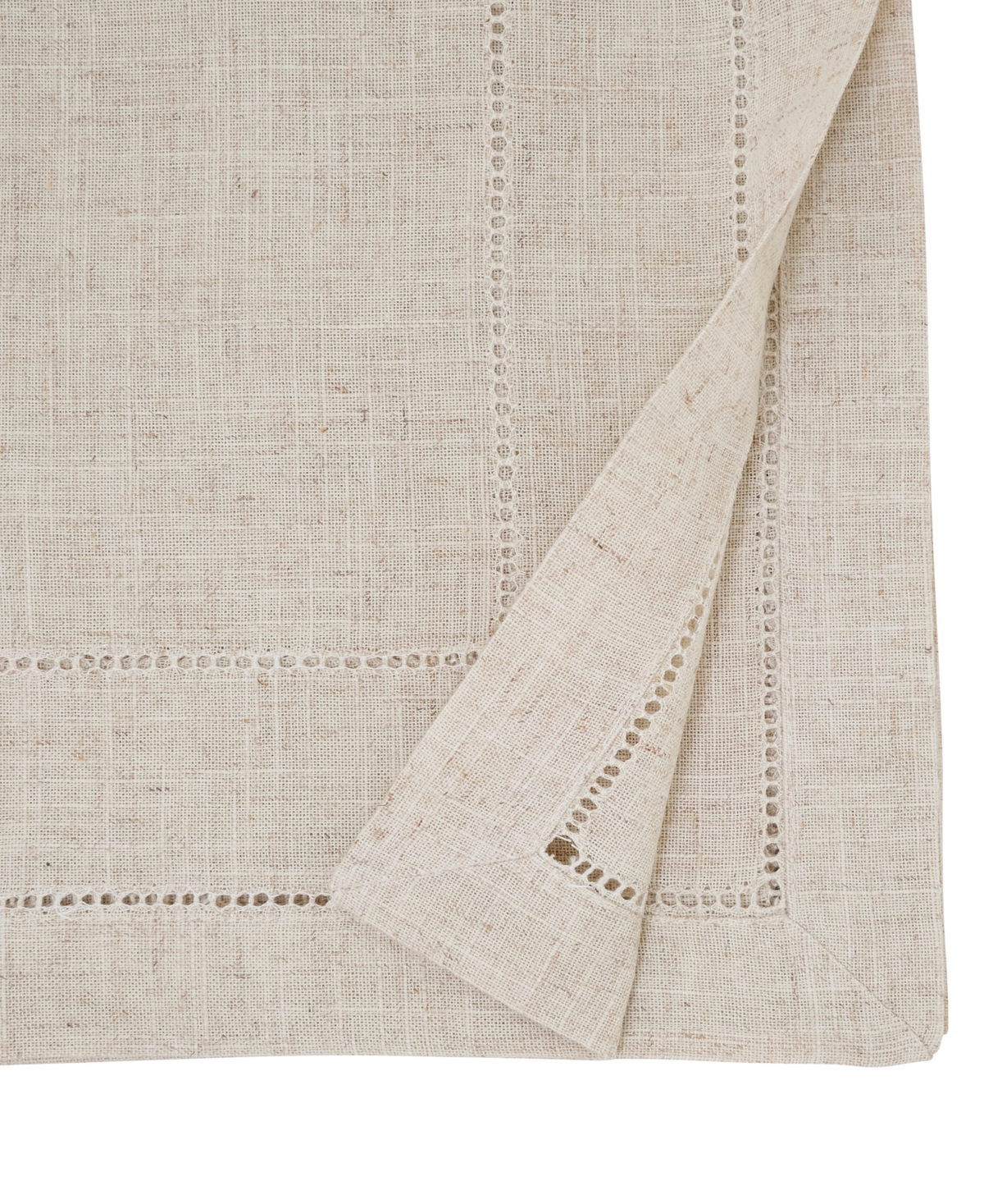 Saro Lifestyle Linen Blend Toscana Double Hemstitched Table Runner