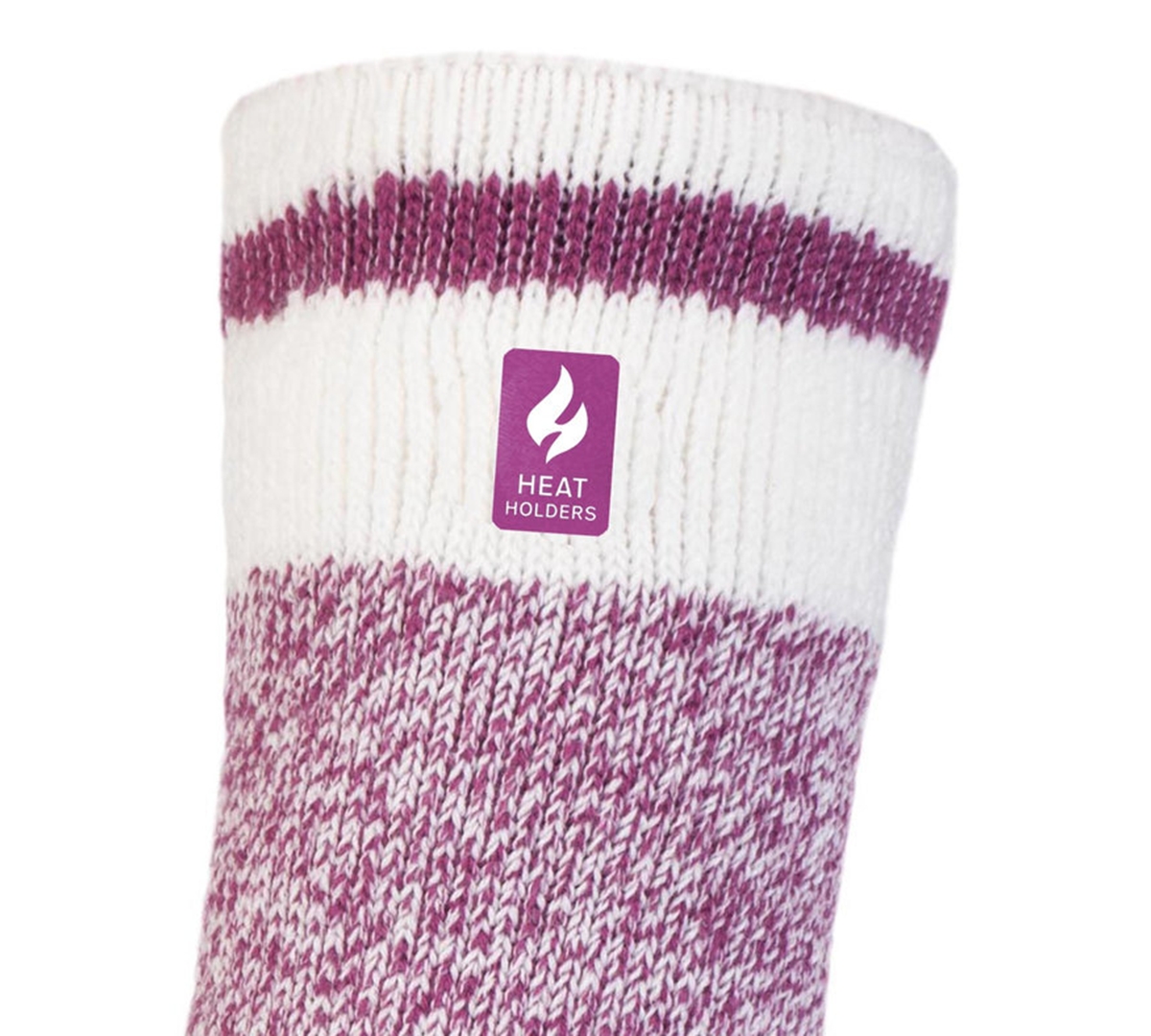 Heat Holders Women's Snowdrop Block Twist Crew Socks
