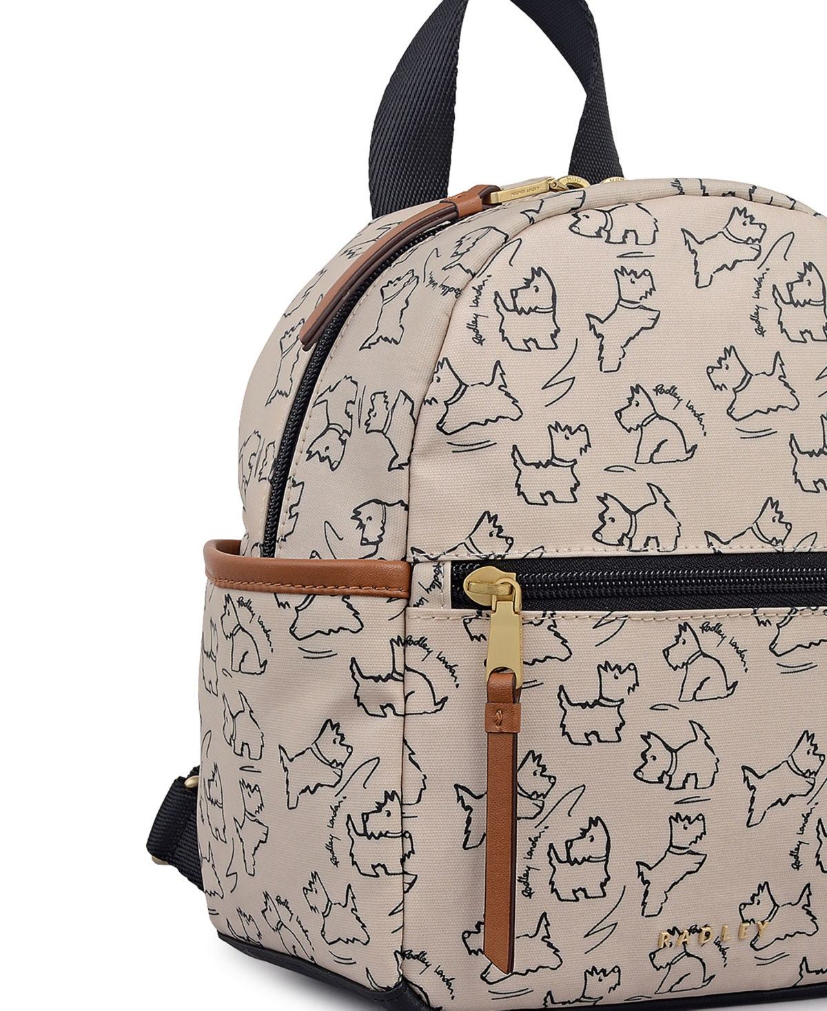 Radley London Sketch Street Mini Zip Top Backpack In Brown