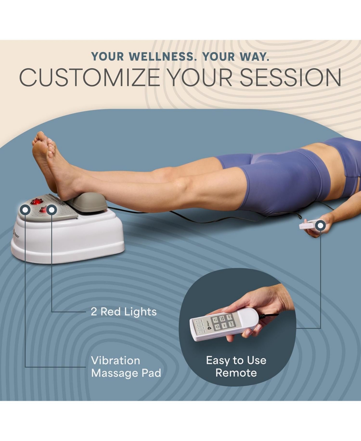 LifePro MediRipple Chi Swing Machine – Passive Leg Exerciser for Circulation, Relaxation & Recovery – Use While Sitting or Lying Down