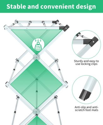 White Folding Metal Drying Rack