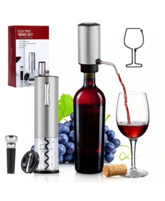 Electric Wine Bottle Opener with Electric Decanter and Aerator