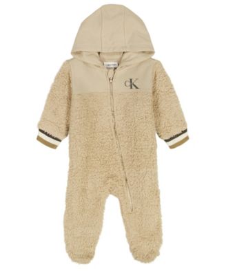 Calvin Klein - Baby Boys Zip Front Footless Coverall